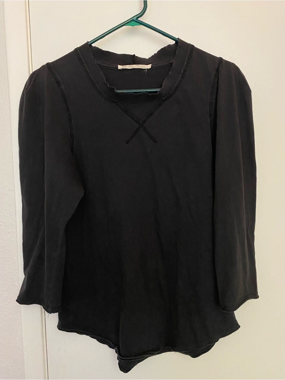 black free people long sleeve t shirt